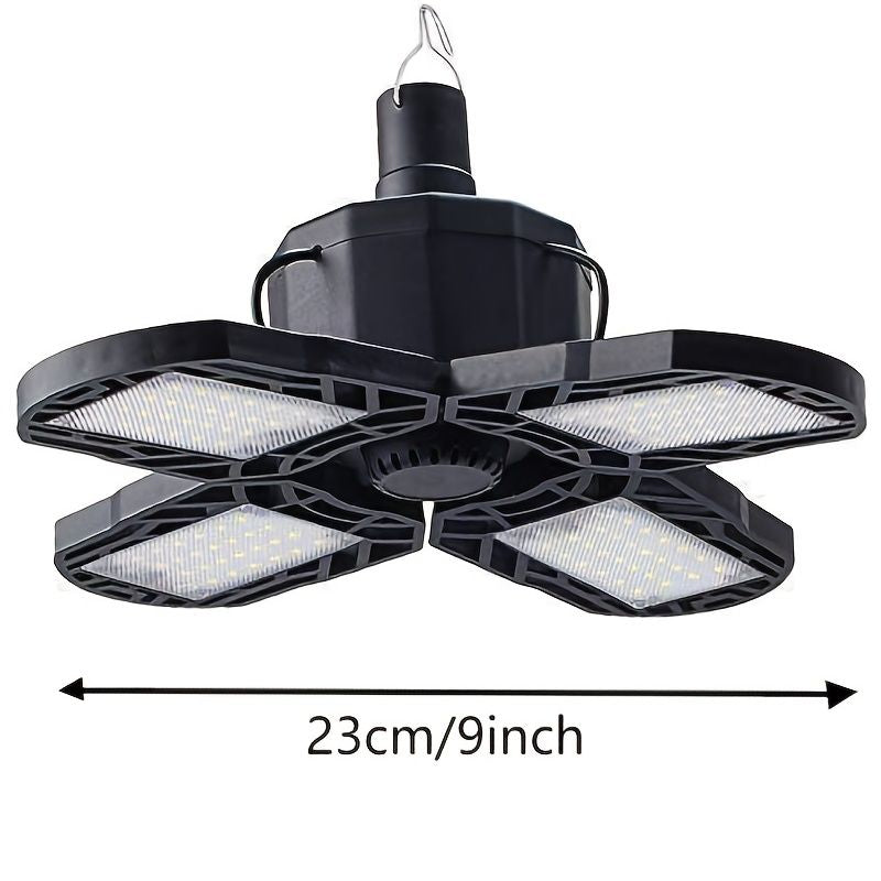 1pc Solar Garage Light, USB Charging Ceiling Light With 5 Deformable Panels For Home Shed Barn Emergency SOS Hiking Tent Indoor Outdoor - Renee Lane Company