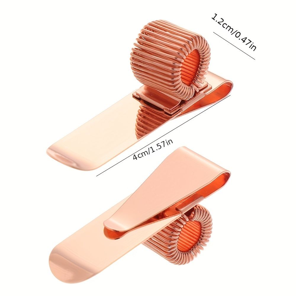 1pc Spring Pen Clip Metal Pencil Holder Single Hole Orifice Elastic Loop Portable Writing Stationery - Renee Lane Company