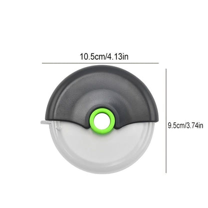 1pc Stainless Steel Round Wheel Cutter With Lid For Cake, Bread, And Pies - Kitchen Baking Tool With Roulette Roller, Suitable For Home Kitchen Baking, Household Pizza Baking - Renee Lane Company