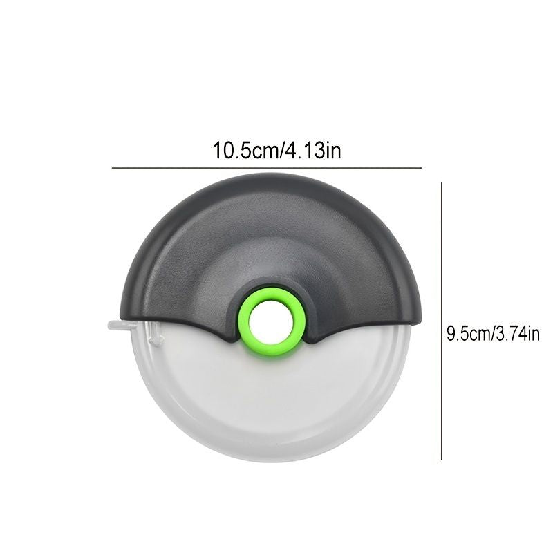 1pc Stainless Steel Round Wheel Cutter With Lid For Cake, Bread, And Pies - Kitchen Baking Tool With Roulette Roller, Suitable For Home Kitchen Baking, Household Pizza Baking - Renee Lane Company