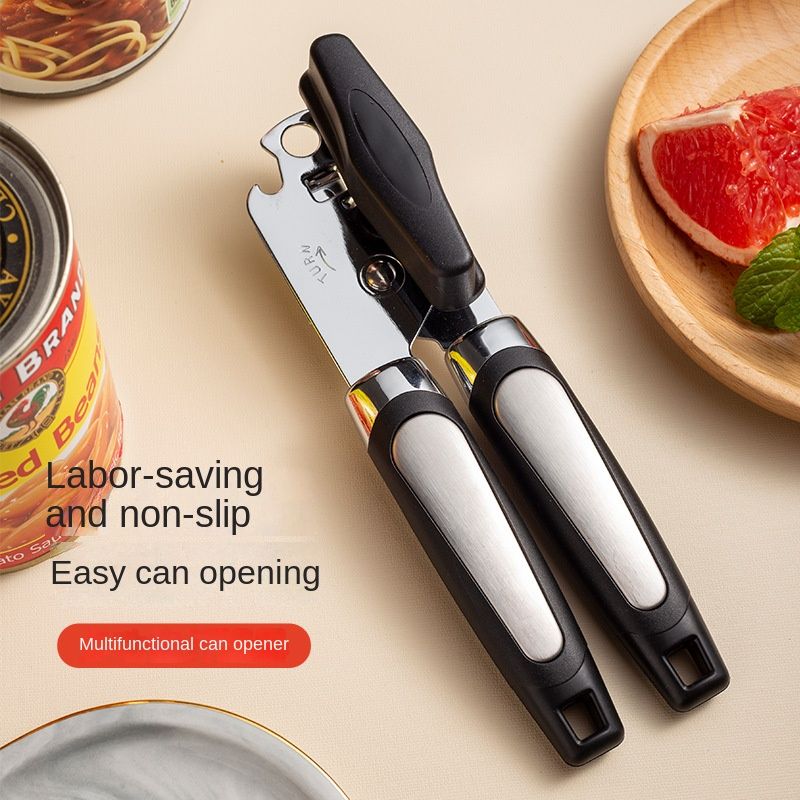 1pc Strong and Multifunctional Stainless Steel Can Opener and Bottle Opener - Perfect for Home Canning and Bottling - Renee Lane Company
