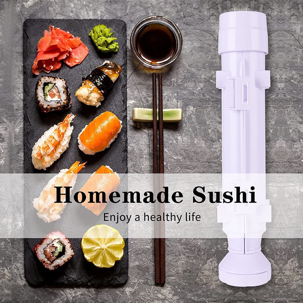 1pc Sushi Maker Set - Quick and Easy DIY Rice Mold Bazooka Roller Kit with Vegetable and Meat Rolling Tool - Perfect for Home Cooking and Entertaining - Renee Lane Company