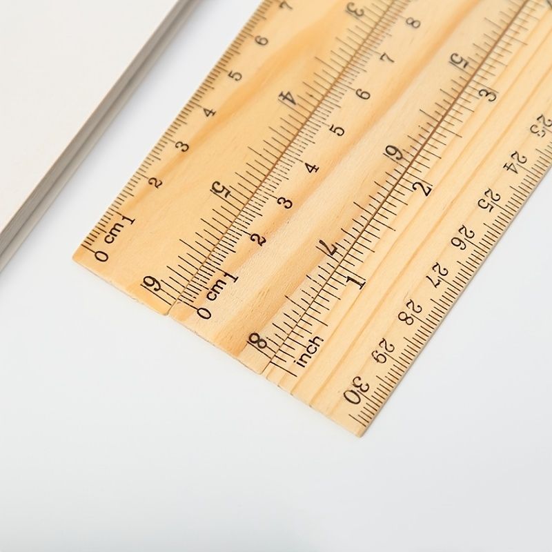 1pc Tailor Ruler Stationery Ruler Wooden Measuring Ruler - Renee Lane Company