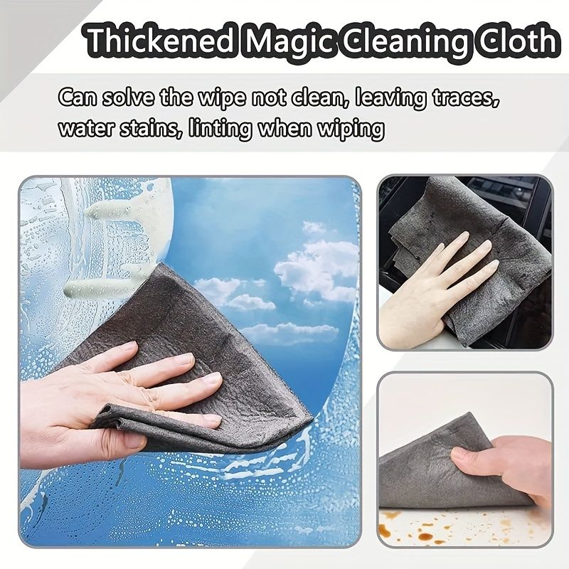 1pc Thickened Magic Cleaning Cloth For Countertop Window Glass, Cleaning Tool For Home Car Boat, Kitchen Accessories - Renee Lane Company