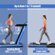 2.25HP 2 in 1 Folding Treadmill with APP Speaker Remote Control - Renee Lane Company