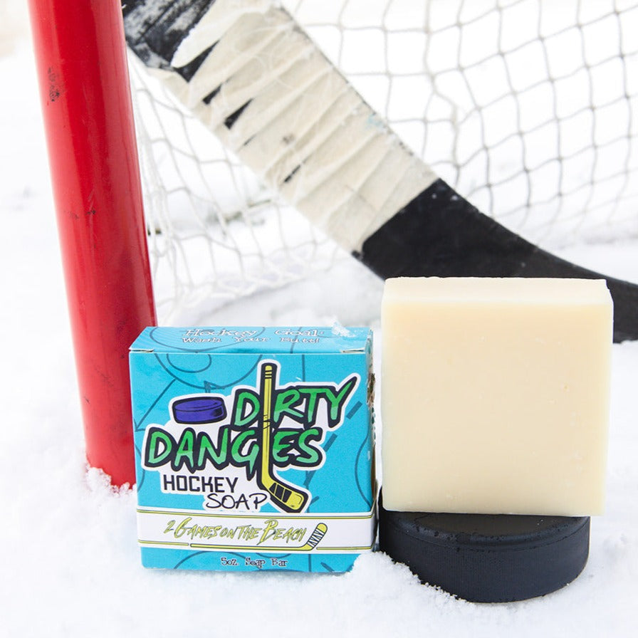 2 Games on the Beach - Hockey Soap Bar - Renee Lane Company
