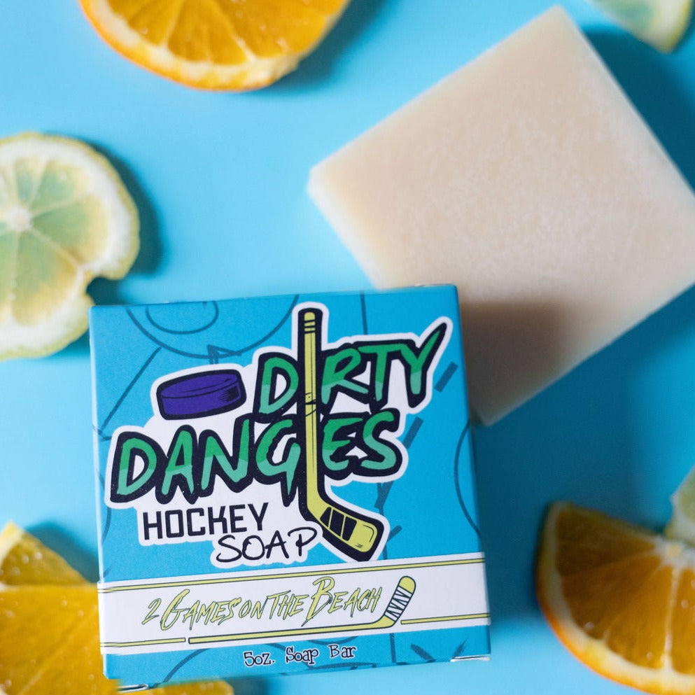 2 Games on the Beach - Hockey Soap Bar - Renee Lane Company