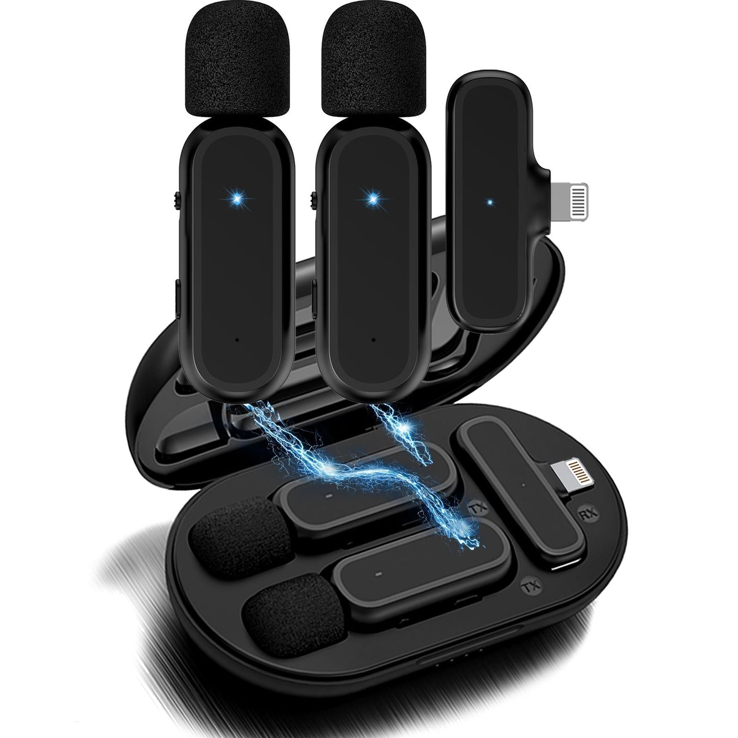 2 Pack Wireless Lavalier Microphones For IPhone/iPad - Renee Lane Company
