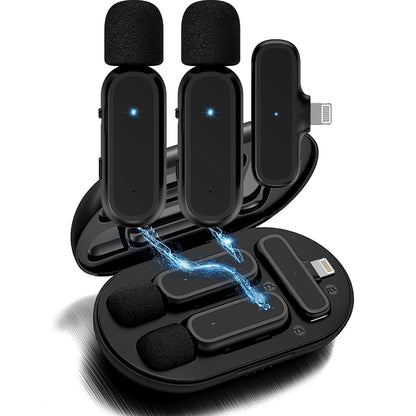 2 Pack Wireless Lavalier Microphones For IPhone/iPad - Renee Lane Company