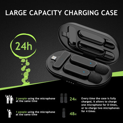 2 Pack Wireless Lavalier Microphones For IPhone/iPad - Renee Lane Company
