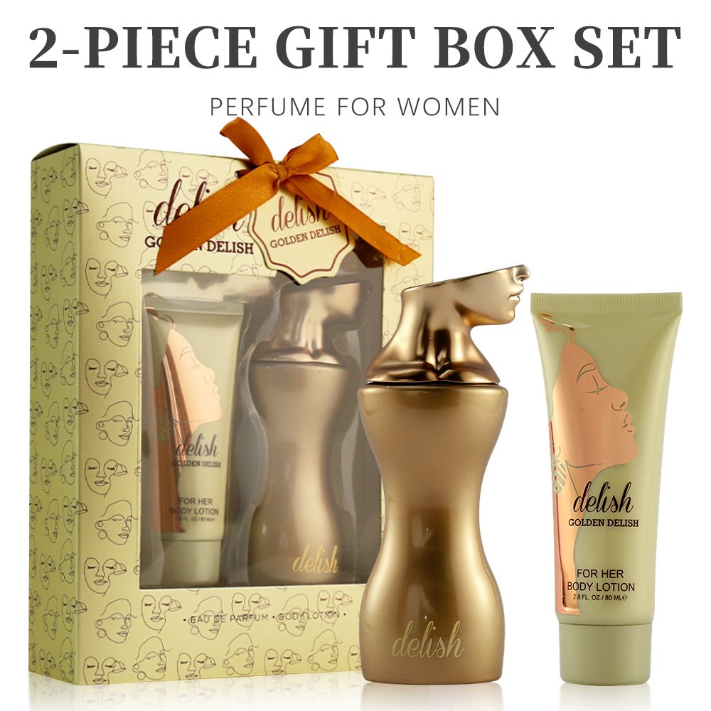 2-Piece Set, Women's Eau De Parfuma Spray And Body Lotion Gift Box, Long Lasting Fragrance, A Floral Fruity Gourmand Fragrance, Perfect For Holiday Gifts, Dating, Daily Life, Parties - Renee Lane Company