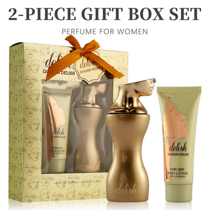 2-Piece Set, Women's Eau De Parfuma Spray And Body Lotion Gift Box, Long Lasting Fragrance, A Floral Fruity Gourmand Fragrance, Perfect For Holiday Gifts, Dating, Daily Life, Parties - Renee Lane Company