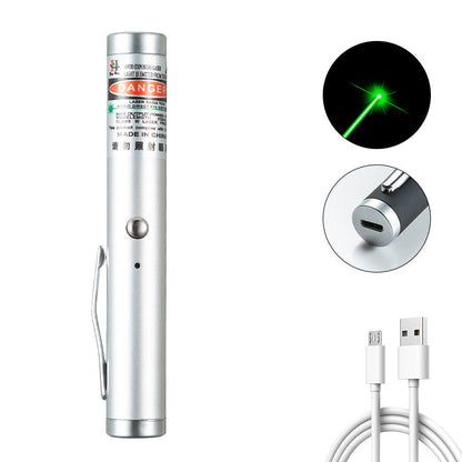 2-in-1 Detachable Mini Green Laser Pointer with Portable Lamp Holder, Visible Focus for Hunting, Teaching, and Presentations - Renee Lane Company