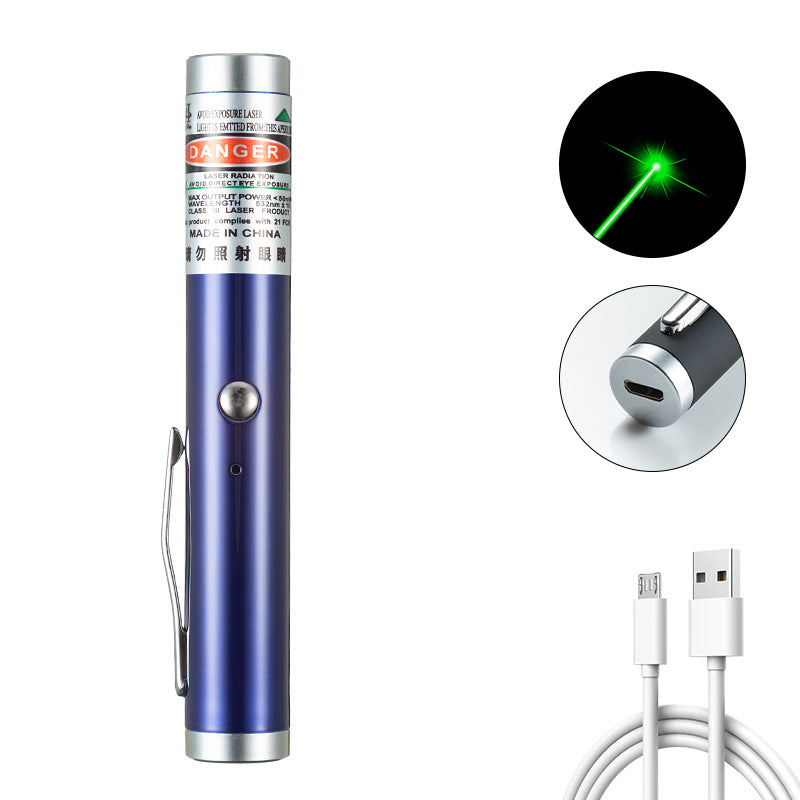 2-in-1 Detachable Mini Green Laser Pointer with Portable Lamp Holder, Visible Focus for Hunting, Teaching, and Presentations - Renee Lane Company
