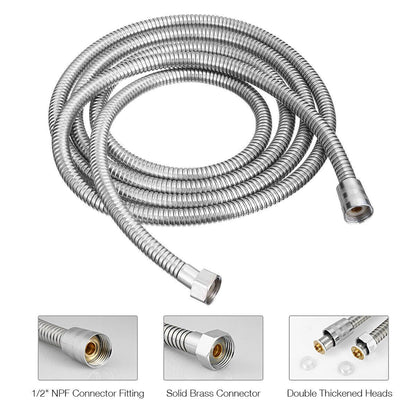 2 m / 3 m / 79" / 118" Shower Water Hose Shower Head Stainless Steel Flexible Replacement Hose - Renee Lane Company