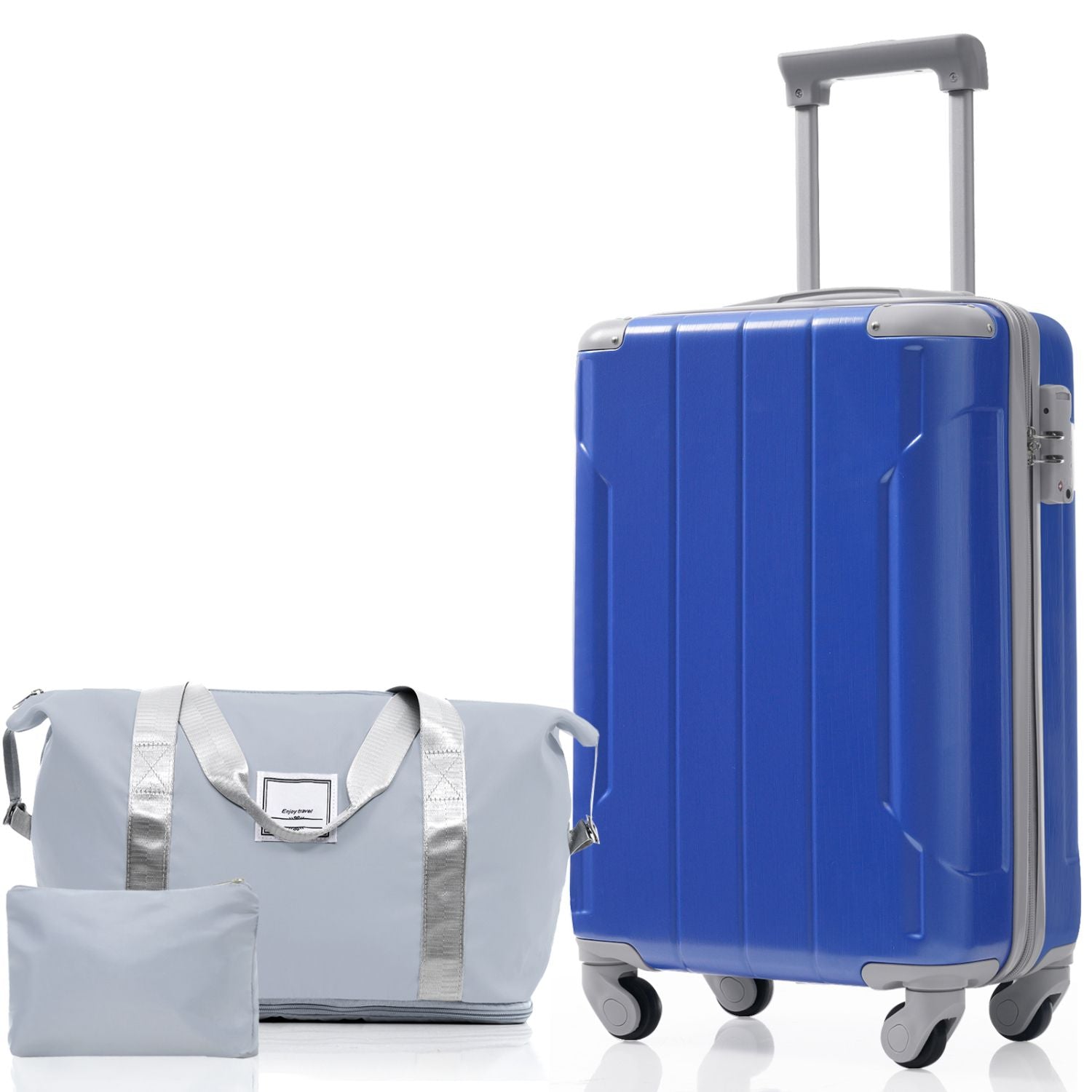 20 Inch Carry On Luggage Set 3 Piece with Spinner Wheels, Lightweight Hardshell ABS Suitcase for Weedend Getaways, Business Travel - Renee Lane Company