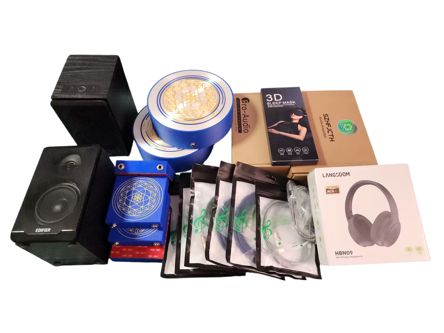 Vibroacoustic Therapy Bed DIY Sound Kit Attachments for Massage Table