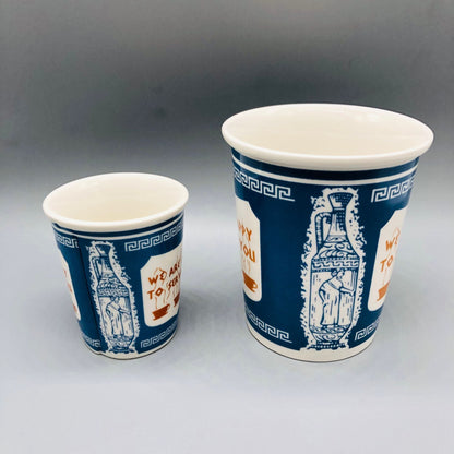 201-300ml Paper Cup Style Ceramic Mug Coffee Mug Gift Mug Household Water Mug Milk Tea Mug Milk Mug - Renee Lane Company