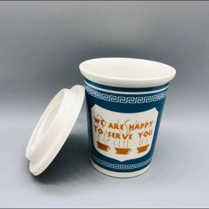 201-300ml Paper Cup Style Ceramic Mug Coffee Mug Gift Mug Household Water Mug Milk Tea Mug Milk Mug - Renee Lane Company