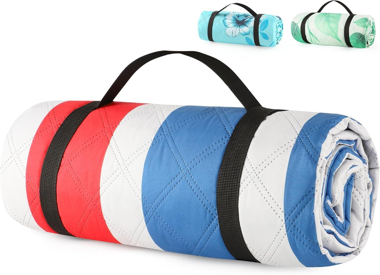 (2025 Upgrade) Extra Large Waterproof Picnic Blankets | Foldable Sandproof Beach Blanket N Outdoor Blanket | 5-Layer Machine Washable Soft Picnic Mat for Camping, Grass, Park N Stadium - Renee Lane Company