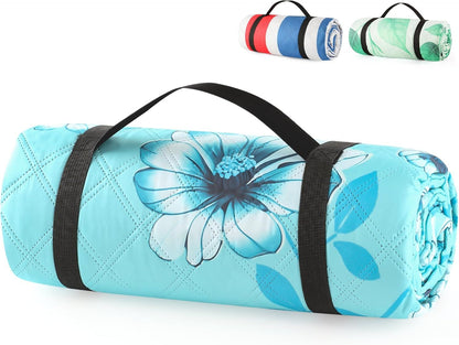 (2025 Upgrade) Extra Large Waterproof Picnic Blankets | Foldable Sandproof Beach Blanket N Outdoor Blanket | 5-Layer Machine Washable Soft Picnic Mat for Camping, Grass, Park N Stadium - Renee Lane Company