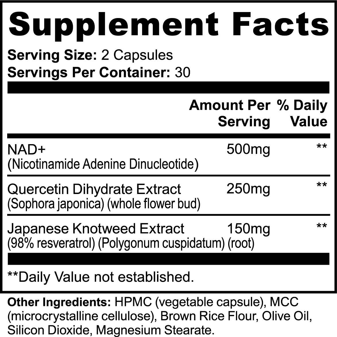 NAD+ supplement