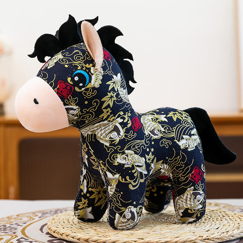 2026 Year of the Horse Plush Doll, 15/20cm Soft Stuffed Animal, Holiday Mascot for Family Home Decoration & New Year Supplies - Renee Lane Company