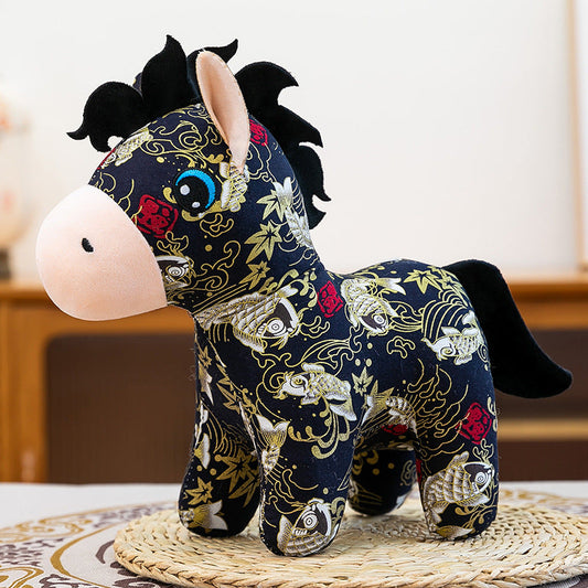 2026 Year of the Horse Plush Doll, 15/20cm Soft Stuffed Animal, Holiday Mascot for Family Home Decoration & New Year Supplies - Renee Lane Company