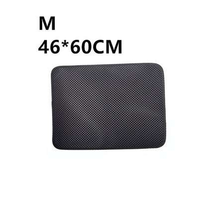 Double Layer Litter Cat Bed Pads Pet Cat Litter Mat Trapping Pets Litter Box Mat Pet Product Bed For Cats House Clean Mat - Renee Lane Company