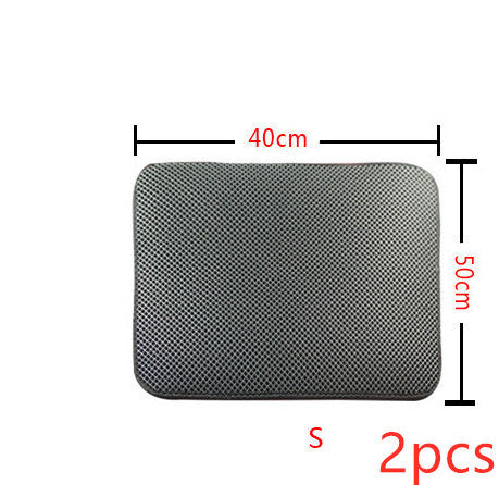 Double Layer Litter Cat Bed Pads Pet Cat Litter Mat Trapping Pets Litter Box Mat Pet Product Bed For Cats House Clean Mat - Renee Lane Company