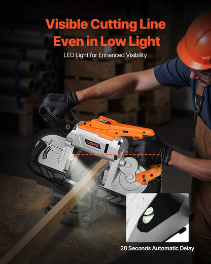 20V Portable Cordless Band Saw 5 Inches Deep Cut Variable Speed (Bare Tool) - Renee Lane Company
