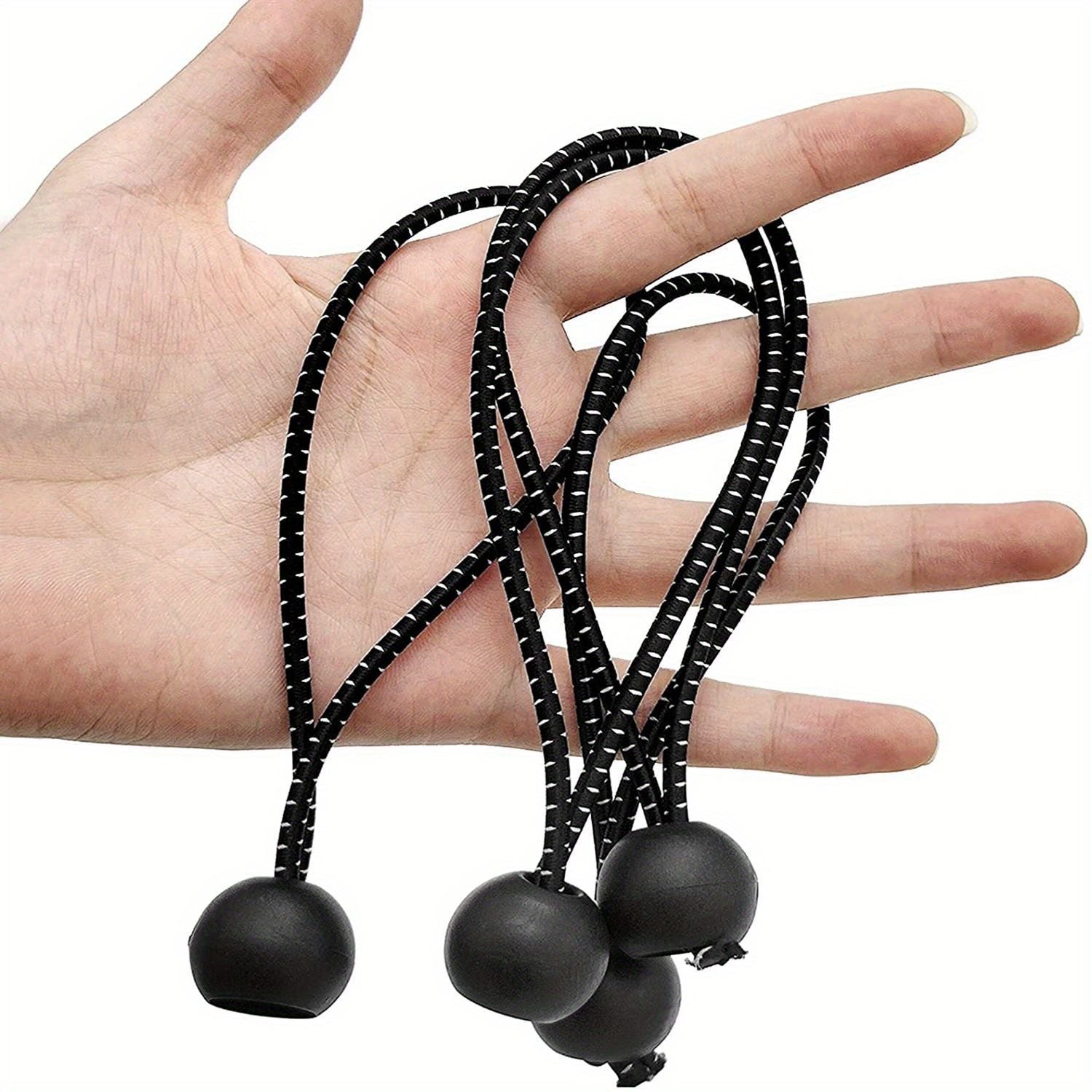 20pcs 6 Inch Bungee Cords, Bungee Balls, Bungee Cords With Balls, Elastic String Ties For Camping, Tents, Tarp, Canopy Shelter, Wall Pipe, Holding Wire And UV Resistant - Renee Lane Company