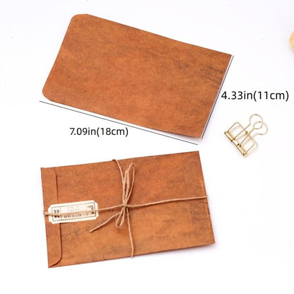 20pcs Retro Distressed Color Fire Paint Kraft Paper Envelope Postcard Storage Bag Paper Bag - Renee Lane Company