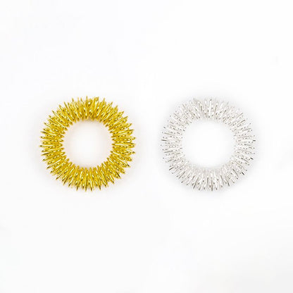 20pcs Spiky Sensory Finger Massage Ring Relax Finger Massager Decompression Multicolor Relieve Stress Spring Massage Rings - Renee Lane Company