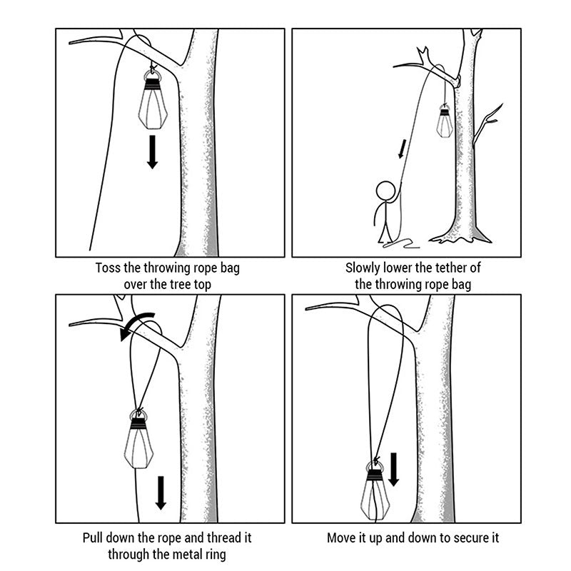 210G PVC Tree Climbing Rope Bag, Arborist Weighted Bag for Caving, Rock Climbing & Rope Deployment - Renee Lane Company