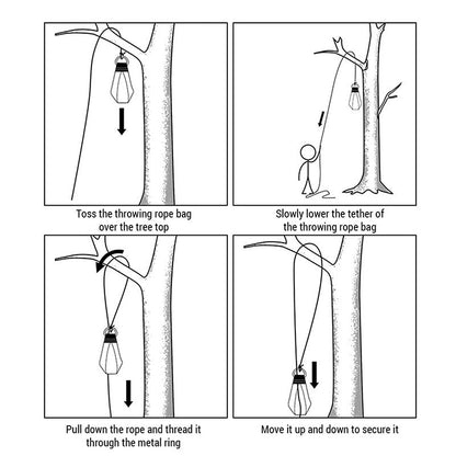 210G PVC Tree Climbing Rope Bag, Arborist Weighted Bag for Caving, Rock Climbing & Rope Deployment - Renee Lane Company
