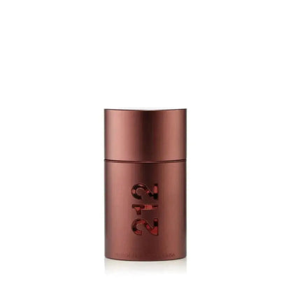 Mens EDT spray bottle, metallic bronze, with 212 logo on front