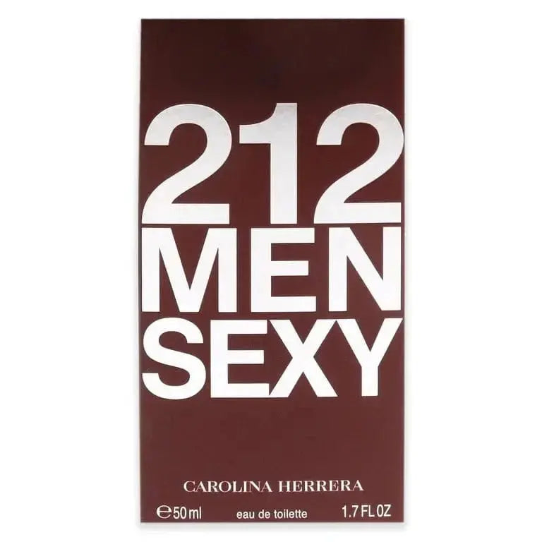 212 Men Sexy eau de toilette box, burgundy with white lettering
