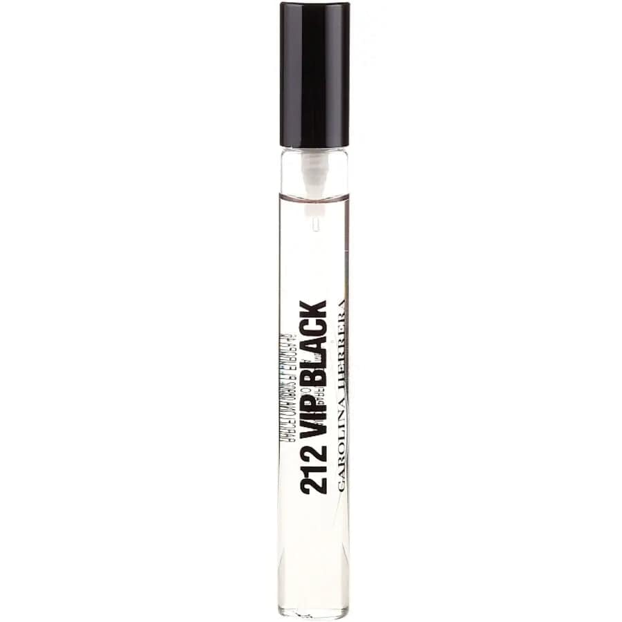 Men's rollerball fragrance, clear liquid with black cap and white label
