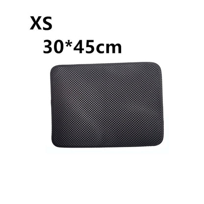 Double Layer Litter Cat Bed Pads Pet Cat Litter Mat Trapping Pets Litter Box Mat Pet Product Bed For Cats House Clean Mat - Renee Lane Company