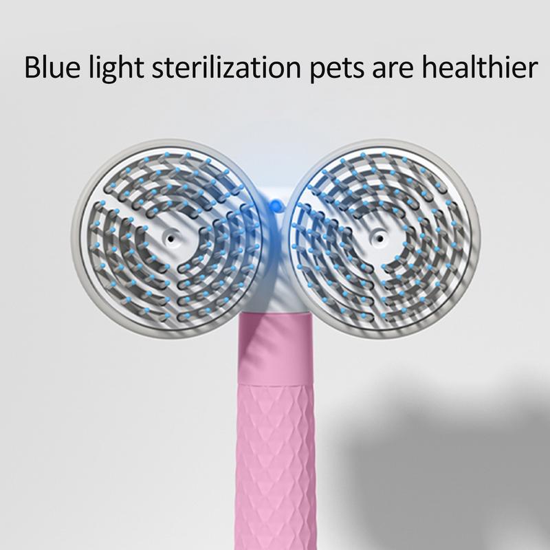 Pet Cat Brush Dog Slicker Brush Double-headed Negative Ion One-button Self Cleaning Dog Cat Hair Removal Pets Products - Renee Lane Company