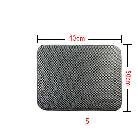 Double Layer Litter Cat Bed Pads Pet Cat Litter Mat Trapping Pets Litter Box Mat Pet Product Bed For Cats House Clean Mat - Renee Lane Company