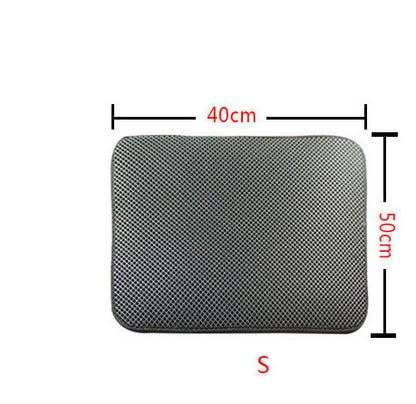 Double Layer Litter Cat Bed Pads Pet Cat Litter Mat Trapping Pets Litter Box Mat Pet Product Bed For Cats House Clean Mat - Renee Lane Company