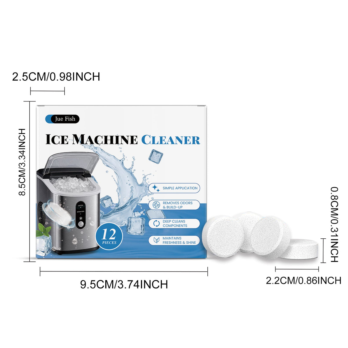 Ice Maker Descaling Sheet 12pcs1box