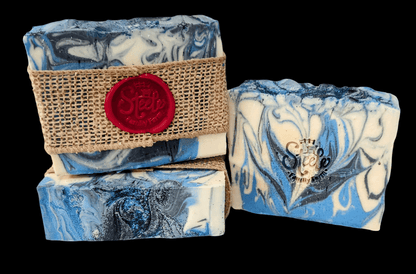 Sapphire Goat Milk Soap Handcrafted Pineapple Goji Berry Mango Scent