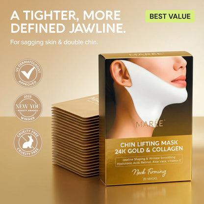 24K Gold V-Line Lifting Mask 20 PCS - Renee Lane Company