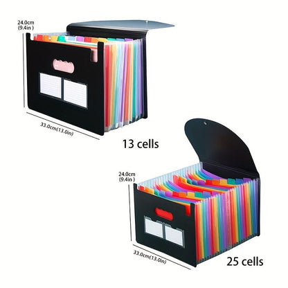 25-Grid Lanyard Flip A4 File Folder: Keep Your Documents Neatly Organized in Style! - Renee Lane Company