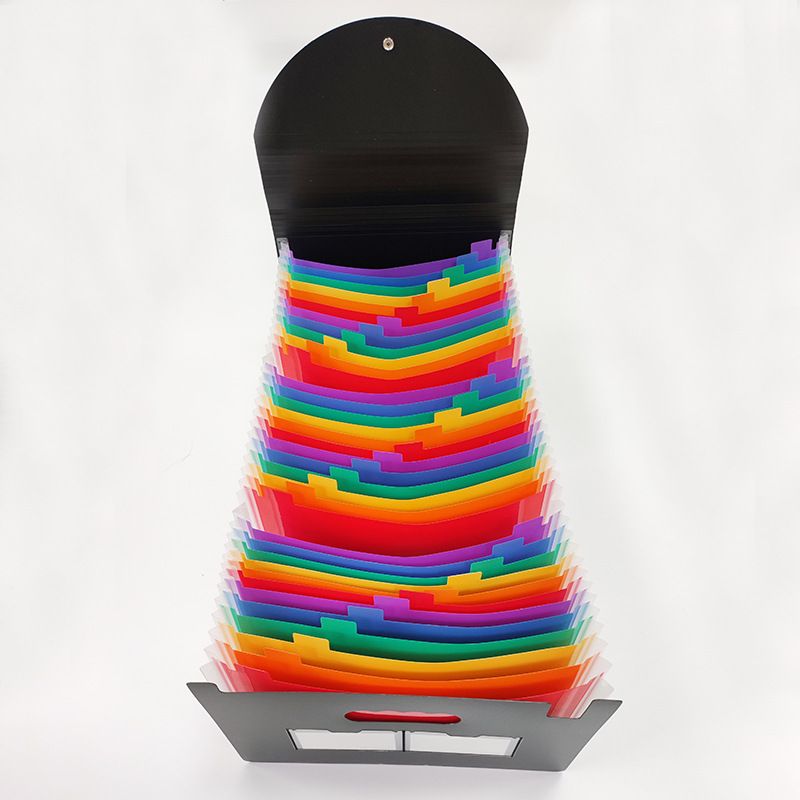 25-Grid Lanyard Flip A4 File Folder: Keep Your Documents Neatly Organized in Style! - Renee Lane Company