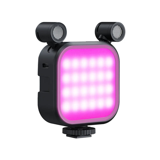 2500K-9000K Microphone LED Fill Light LED Mini Video Vlog Full-Color RGB Mic Light For Smartphone SLR Camera V03 - Renee Lane Company