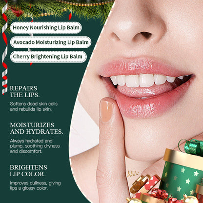 KORMESIC Christmas Nourishing Honey Lip Balm  For Foreign Trade 5.5g